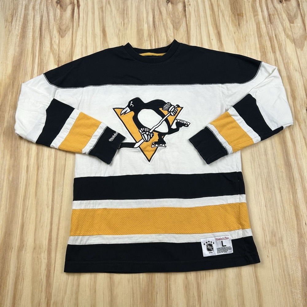 Mitchell & Ness Vintage Pittsburgh Penguins Men's Large Cotton Hockey Sweatshirt